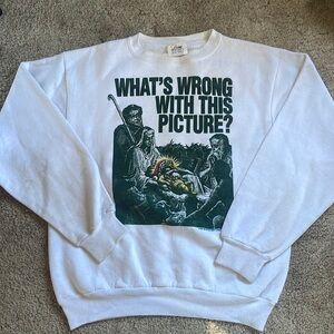 Vintage Santa Religion Humor Sweatshirt size Large